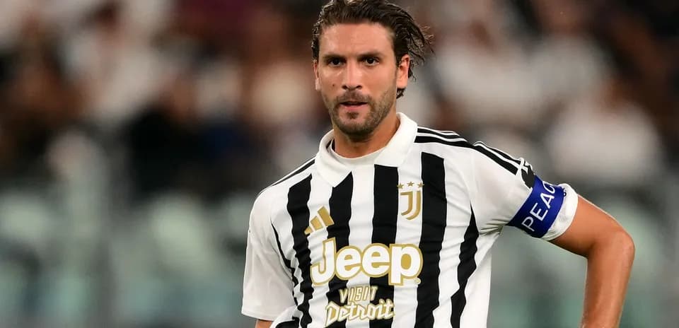 Juventus player wearing captain's armband during match