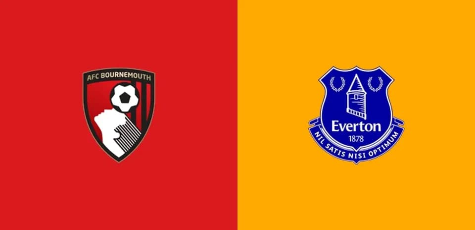 AFC Bournemouth and Everton club logos side by side