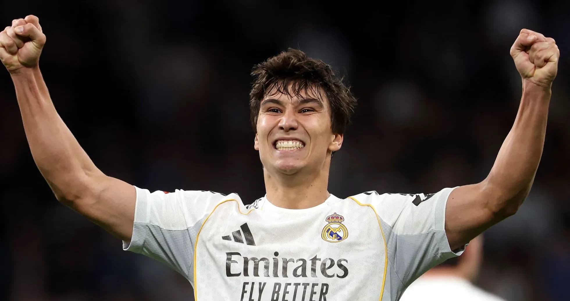 Real Madrid player celebrating a goal