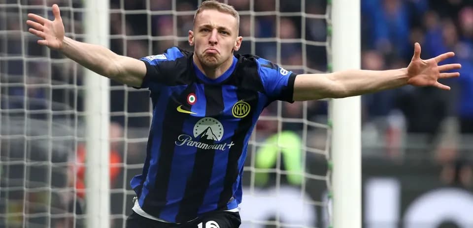 Player celebrating a goal with outstretched arms