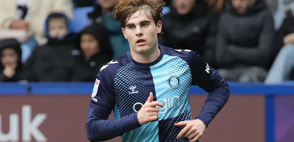 Player running during a football match