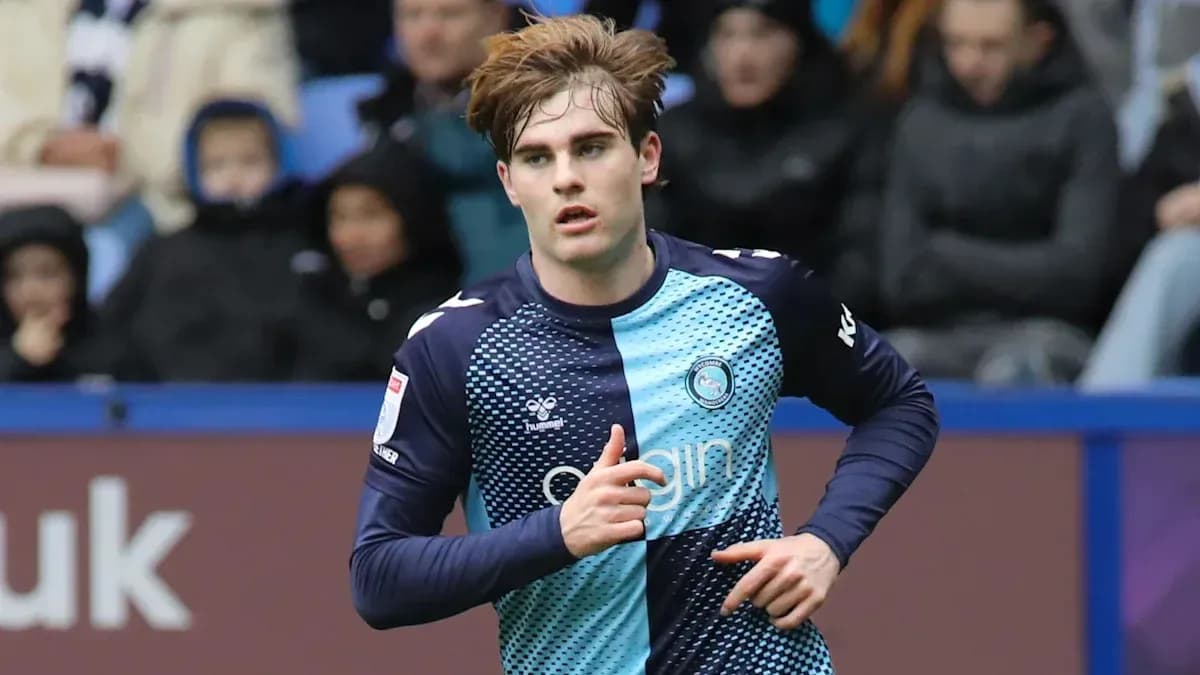 Player running during a football match