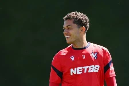 Player in training kit smiling during session