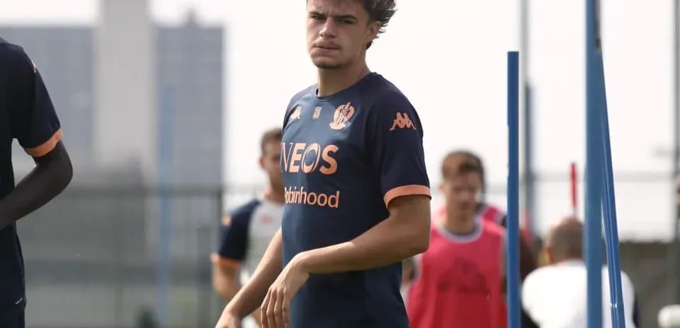 Player walking on training pitch during session