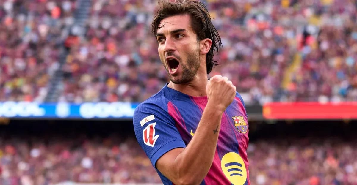 Barcelona player celebrating a goal at Camp Nou