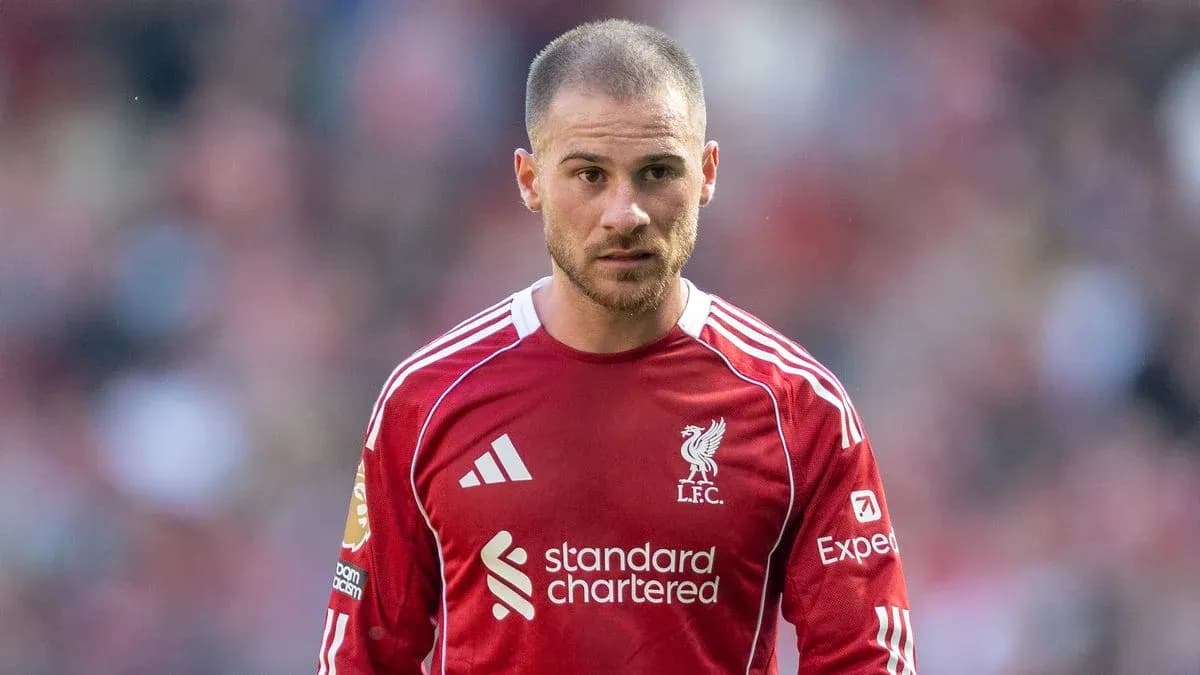 Player in Liverpool jersey during match