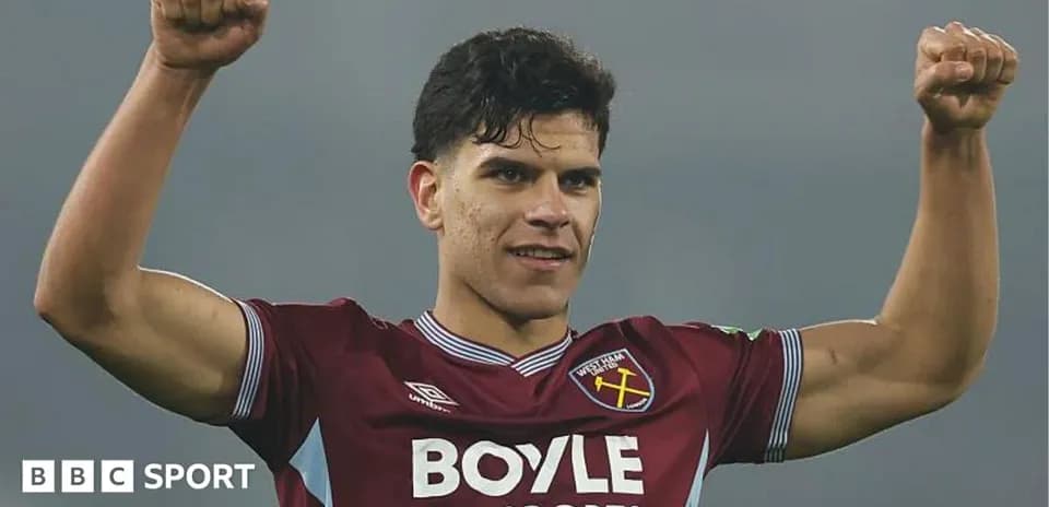 Player celebrating victory with raised arms