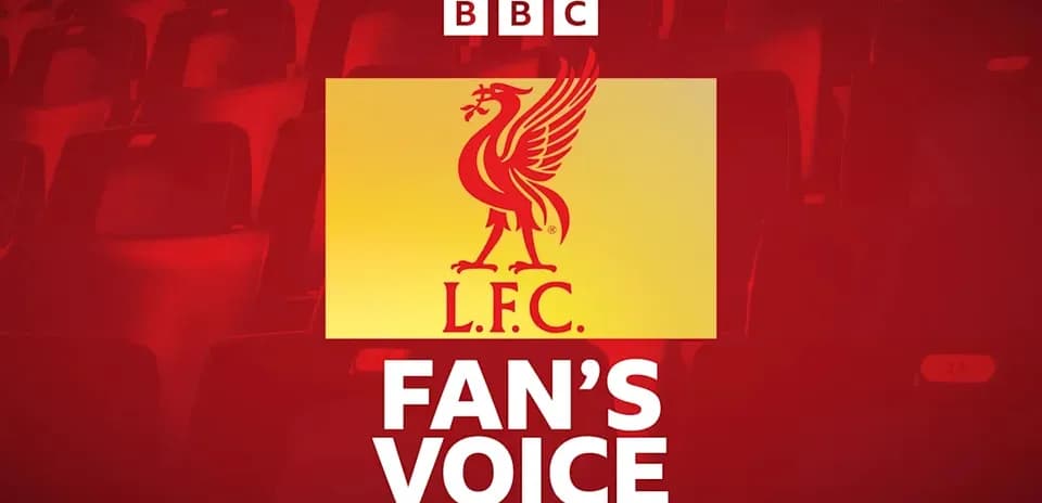 Liverpool FC logo with 'Fan's Voice' text overlay