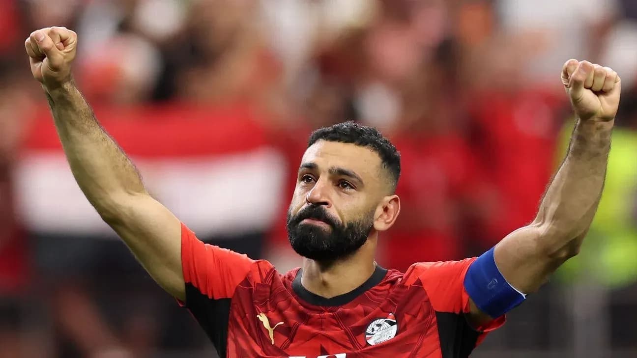 Player celebrating with raised fist during match