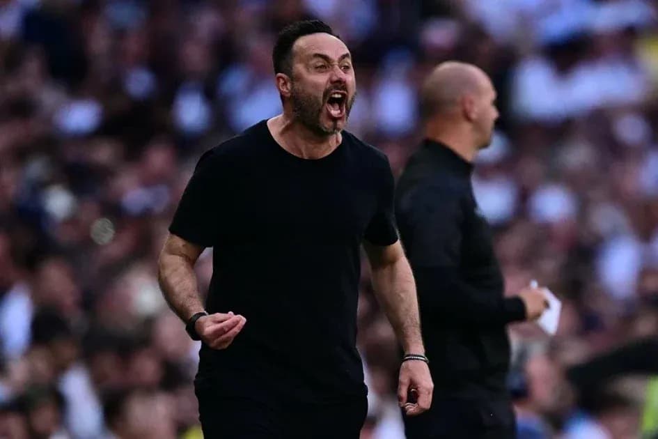 Coach passionately shouting during a match