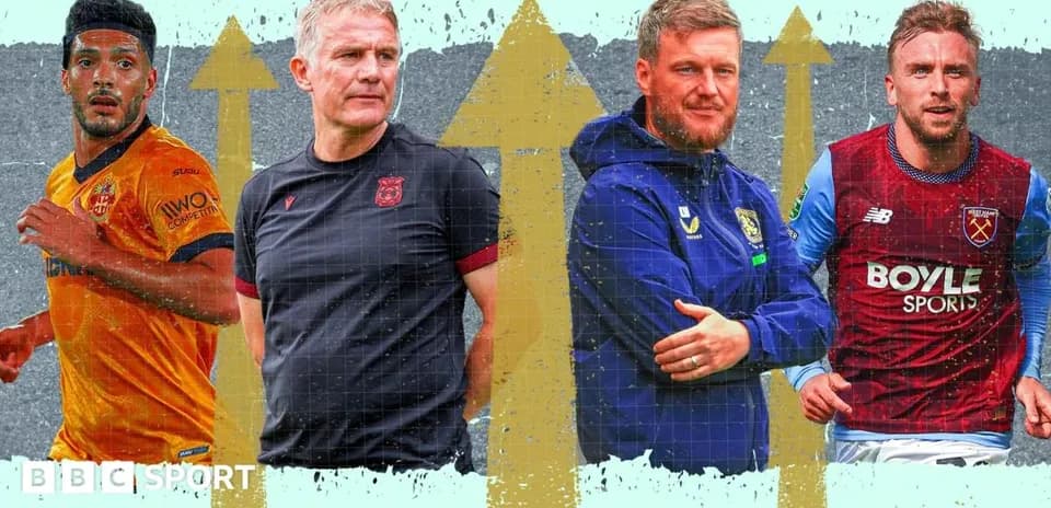 Football players and coaches in action collage