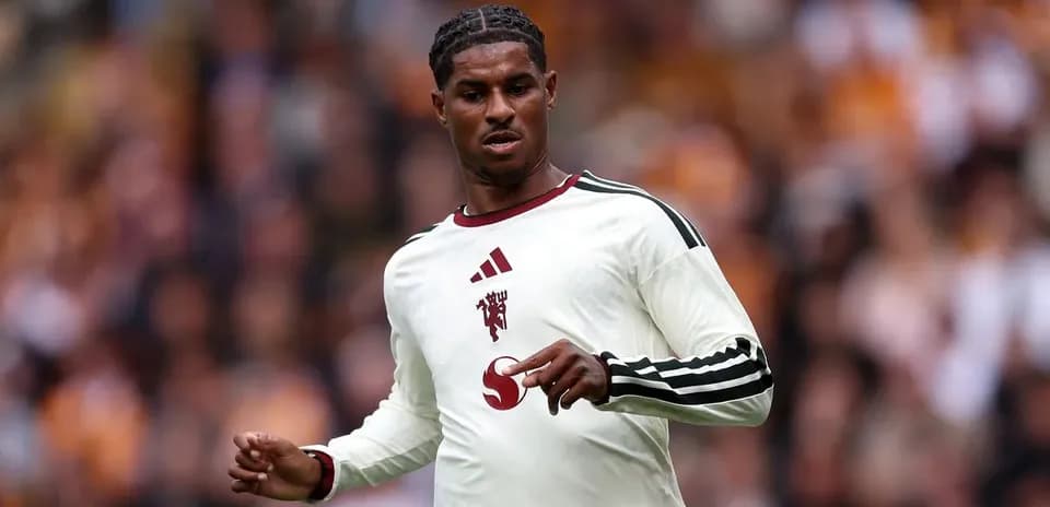 Player in action during a football match