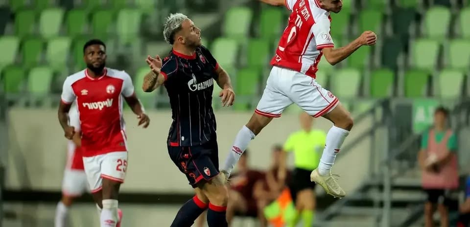 FK Crvena Zvezda player in action during match