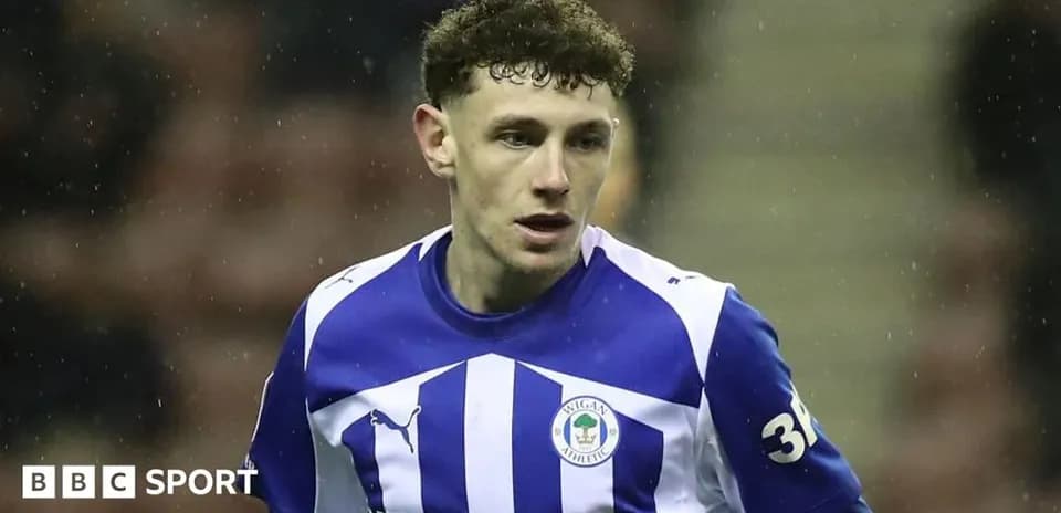Wigan Athletic player during a match
