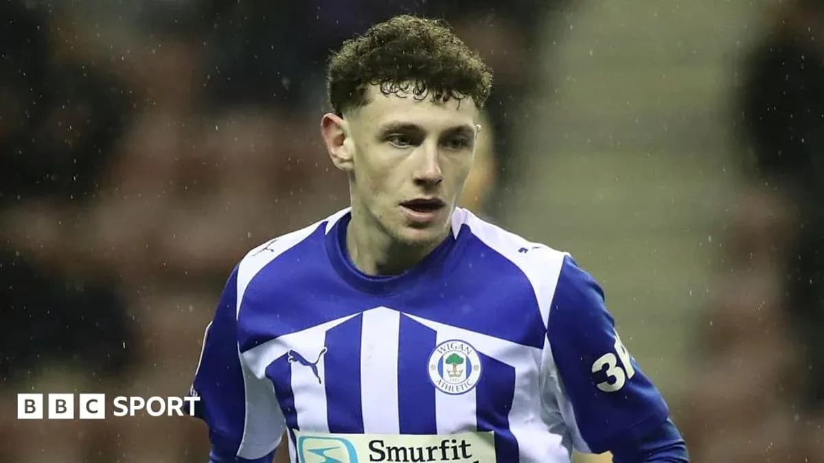 Wigan Athletic player during a match
