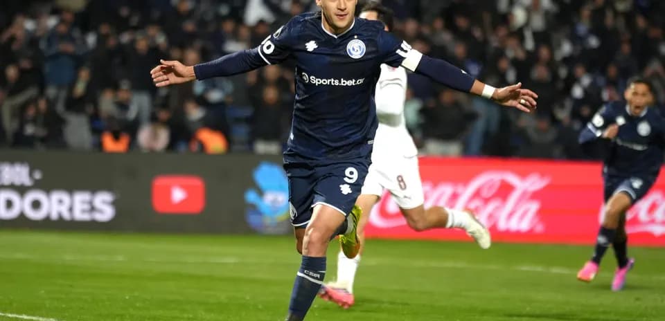 Player celebrating a goal during football match