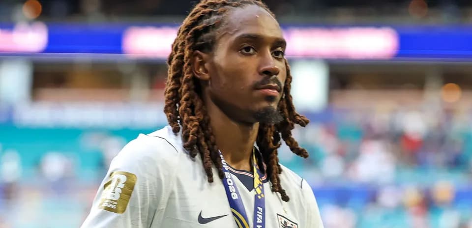 Player walking off the field after a match