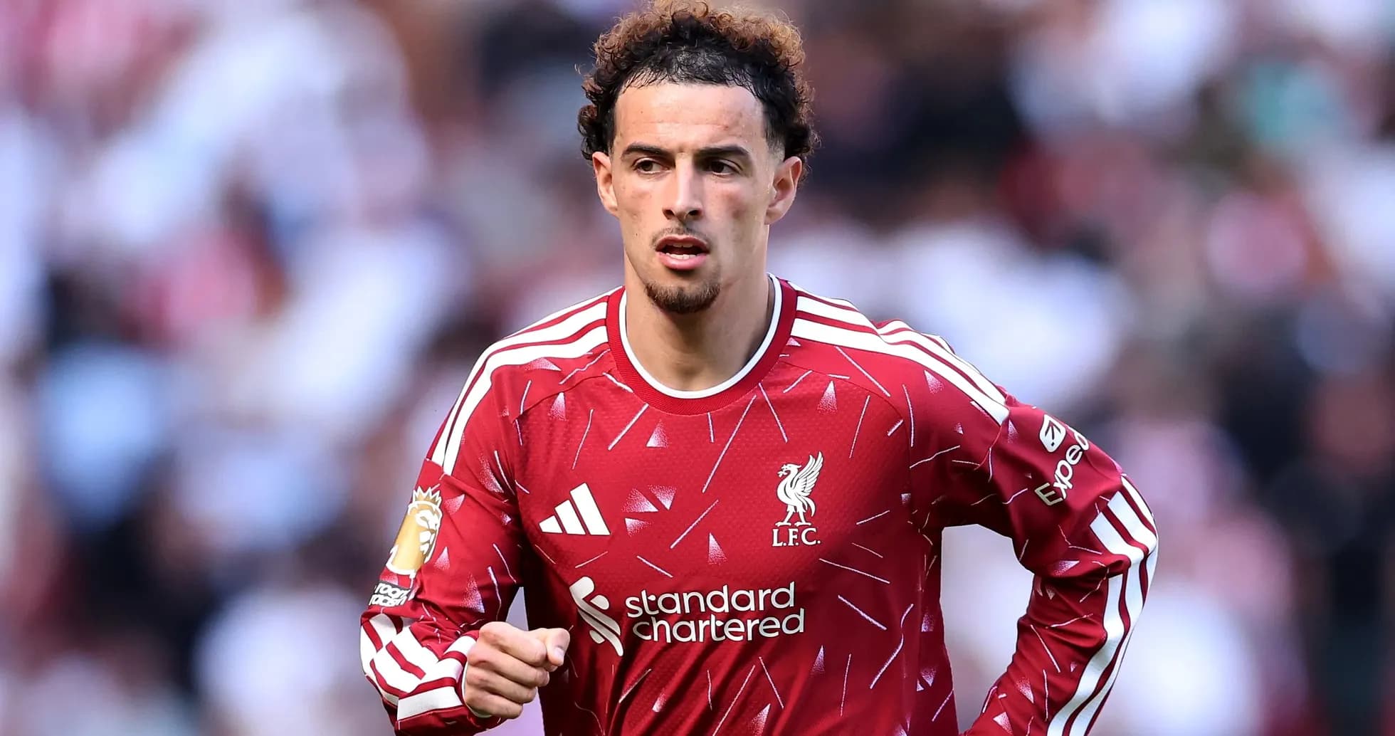 Player in Liverpool kit during a match