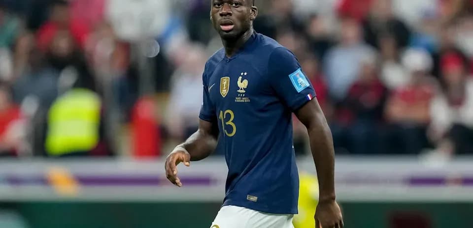 Player in France kit during World Cup match