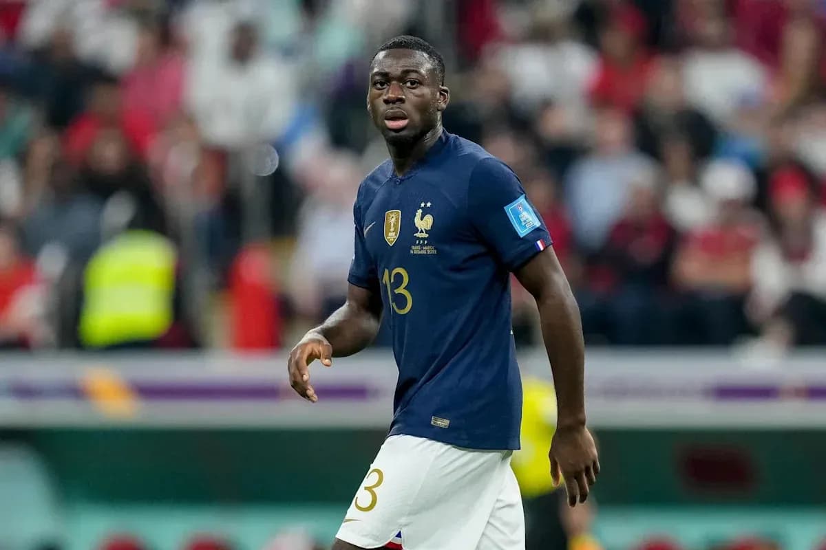 Player in France kit during World Cup match