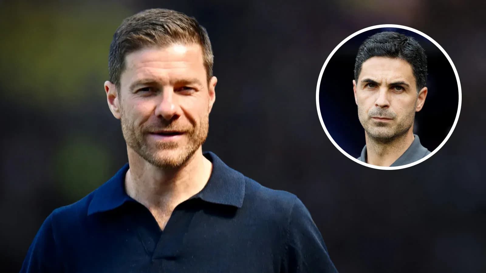 Two football managers in separate portraits