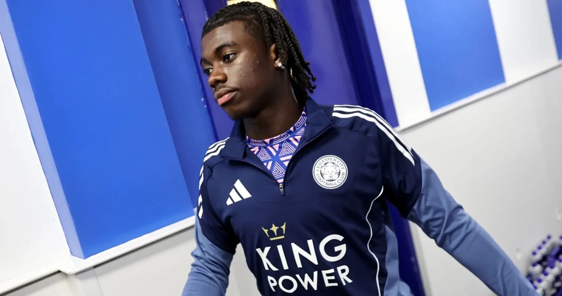 Player walking in Leicester City training facility