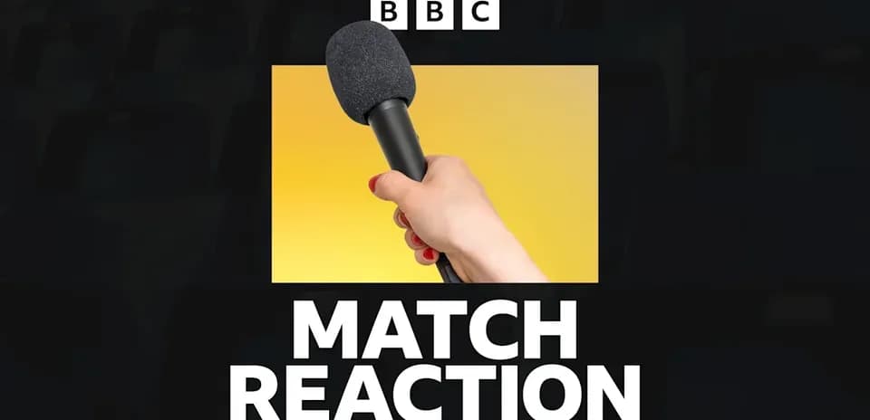 Microphone held for match reaction segment