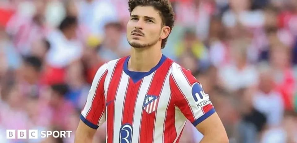 Atletico Madrid player during match on field