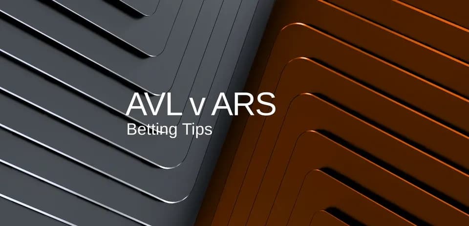 Graphic displaying AVL v ARS betting tips