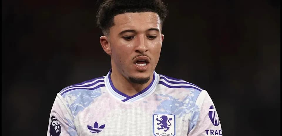 Player in Aston Villa jersey during match