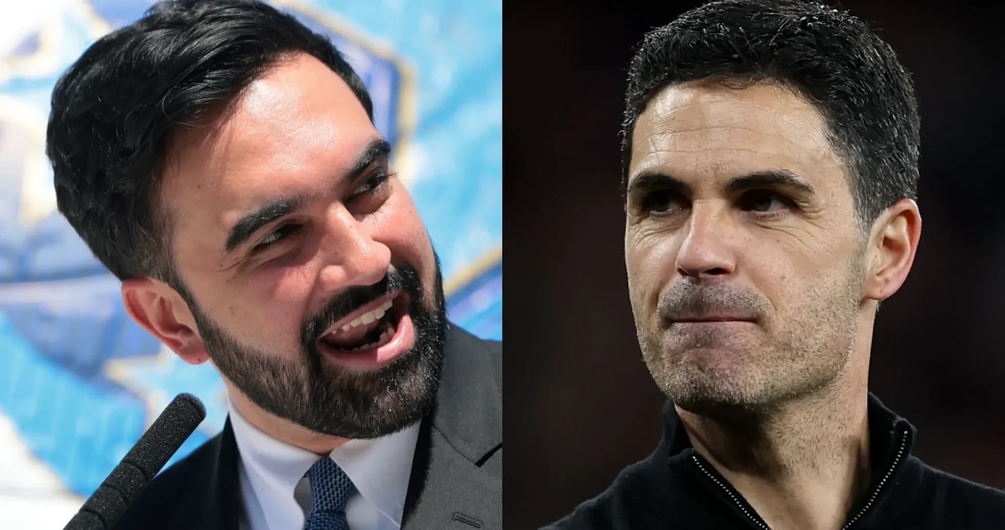 Two men, one speaking and one focused, side by side