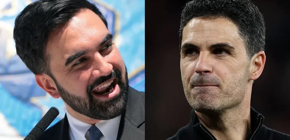 Two men, one speaking and one focused, side by side