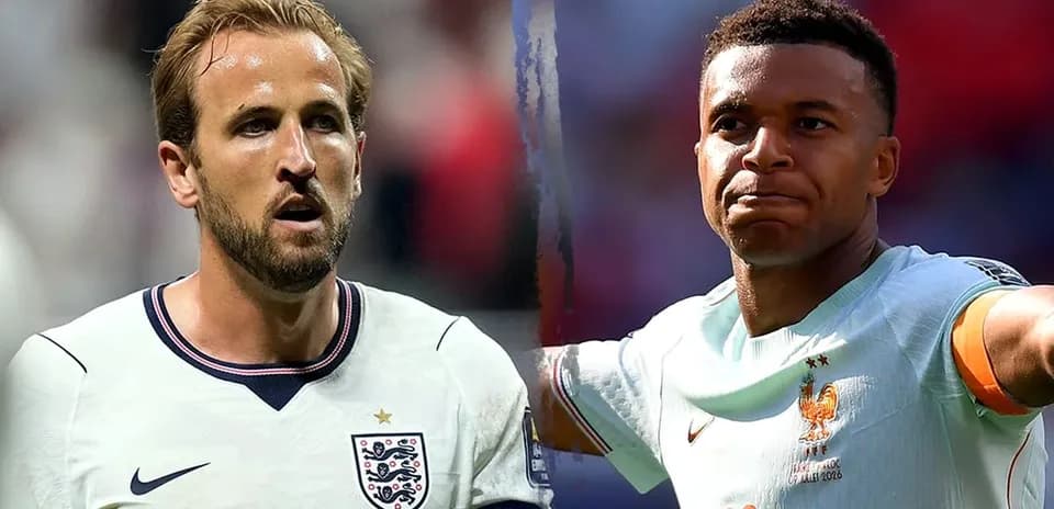 Harry Kane and Kylian Mbappe face off