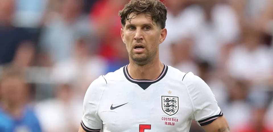 Player wearing England jersey during match action