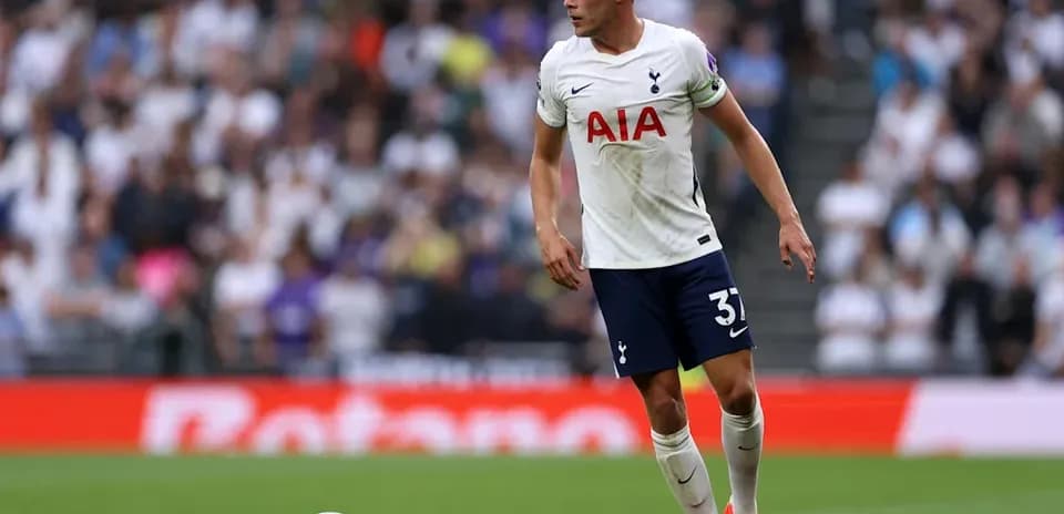 Tottenham player on the field during match