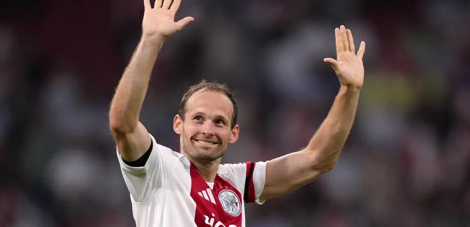 Player waving to fans after the match
