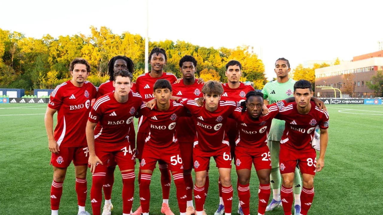 Toronto FC II team photo before match