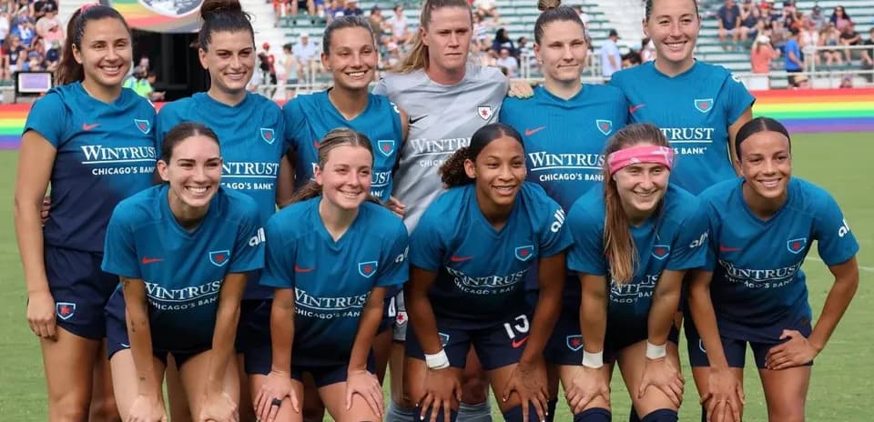 Chicago Red Stars team photo before match