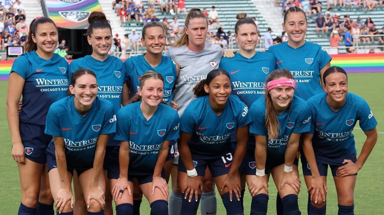 Chicago Red Stars team photo before match
