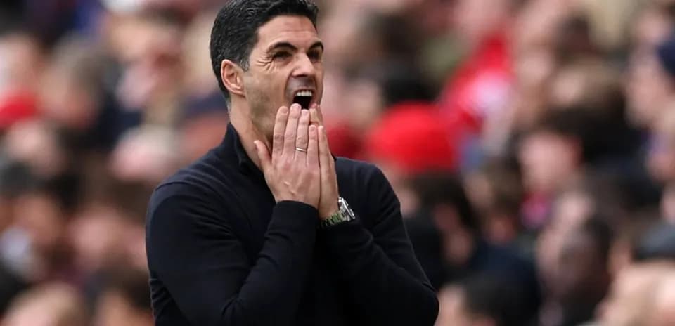 Manager gesturing passionately during a match