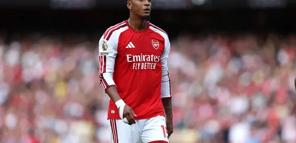 Player in Arsenal kit during a match