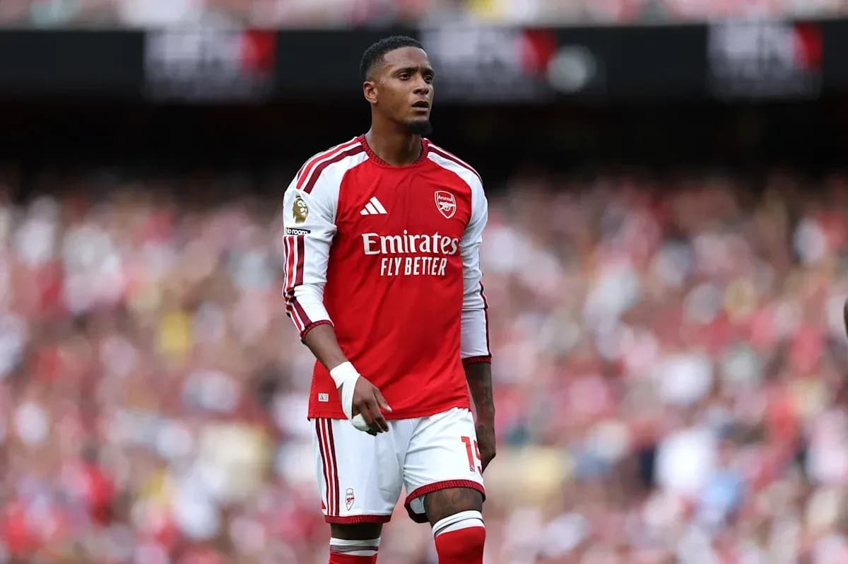 Player in Arsenal kit during a match