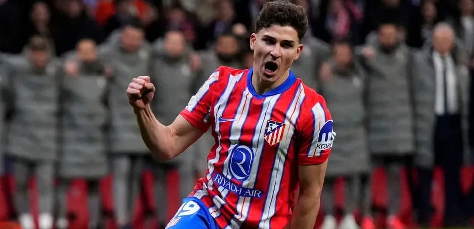 Atletico Madrid player celebrating a goal