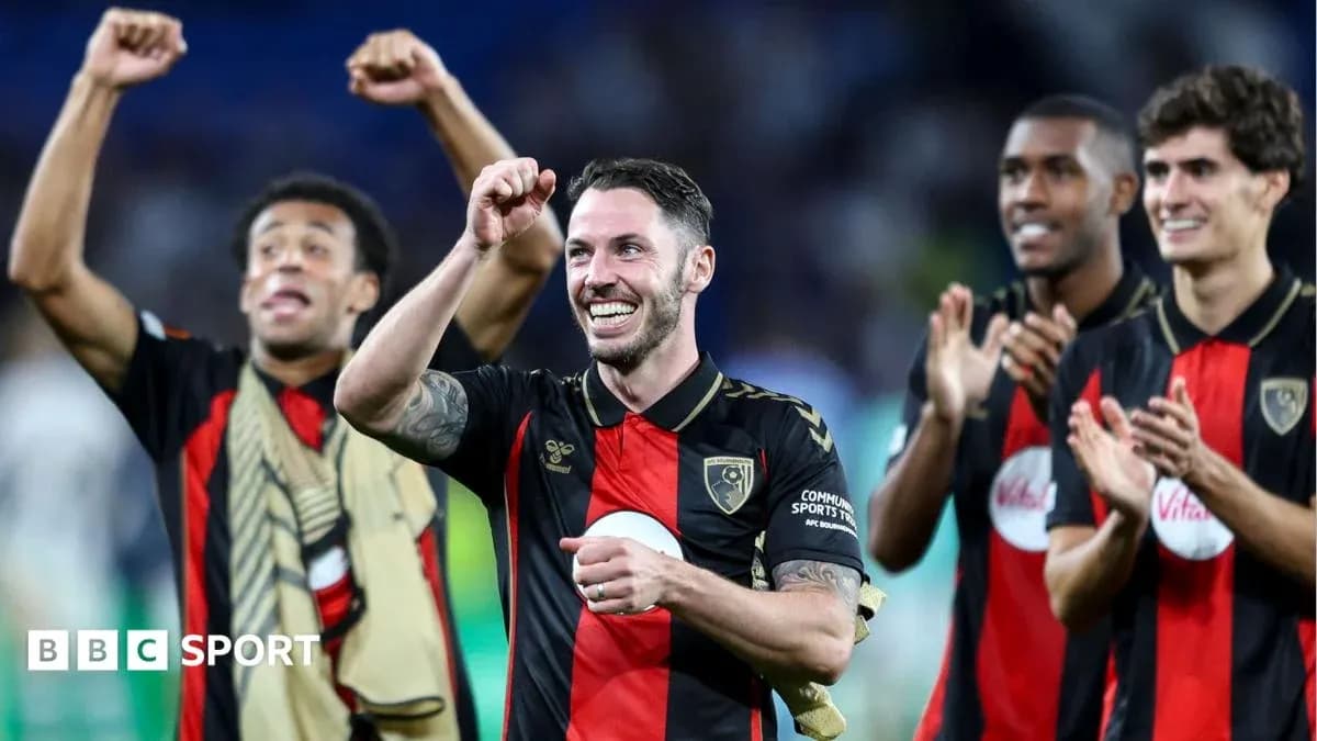AFC Bournemouth players celebrating after a match