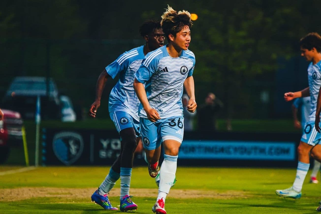 Player celebrating during Vancouver Whitecaps II match
