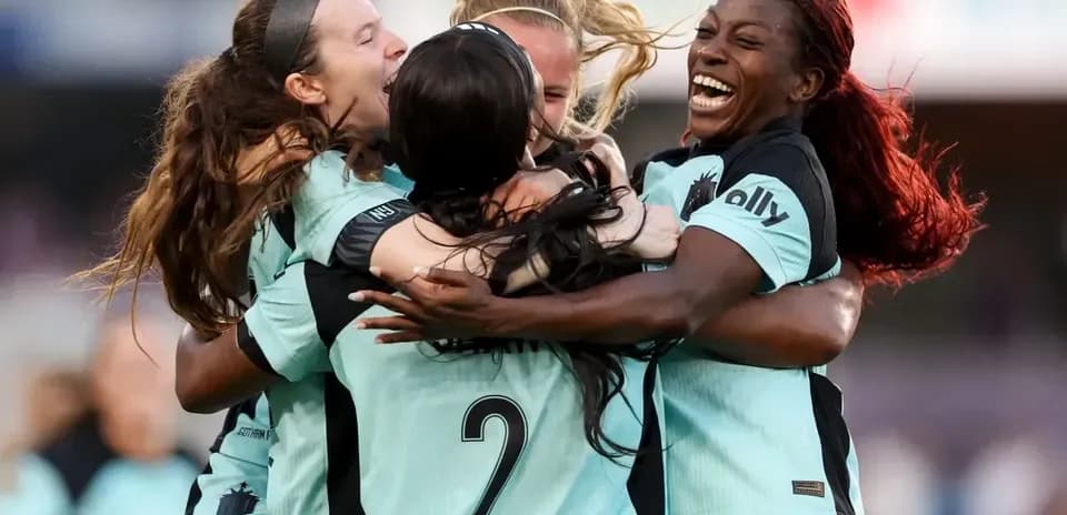 Gotham FC players celebrating a goal