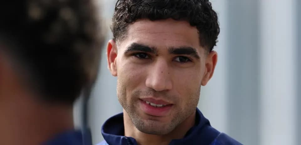 Football player during training session, close-up view