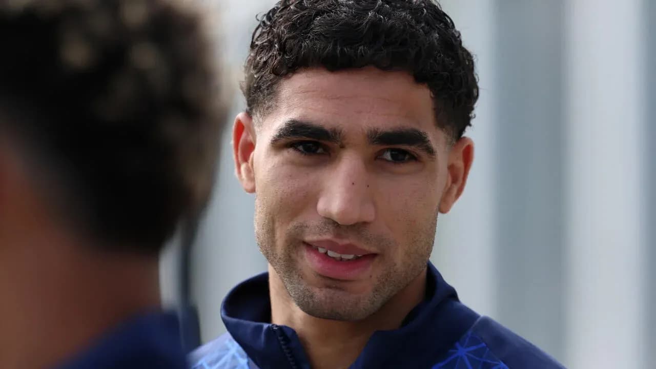 Football player during training session, close-up view