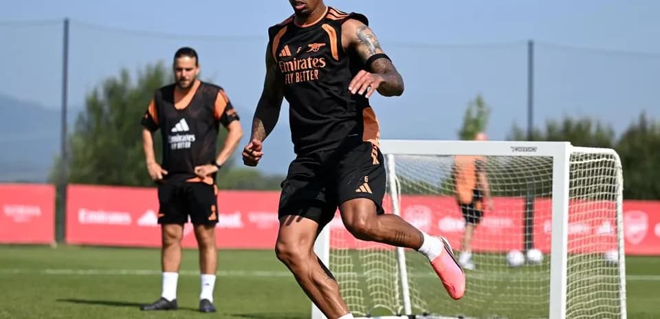 Player dribbling ball during training session