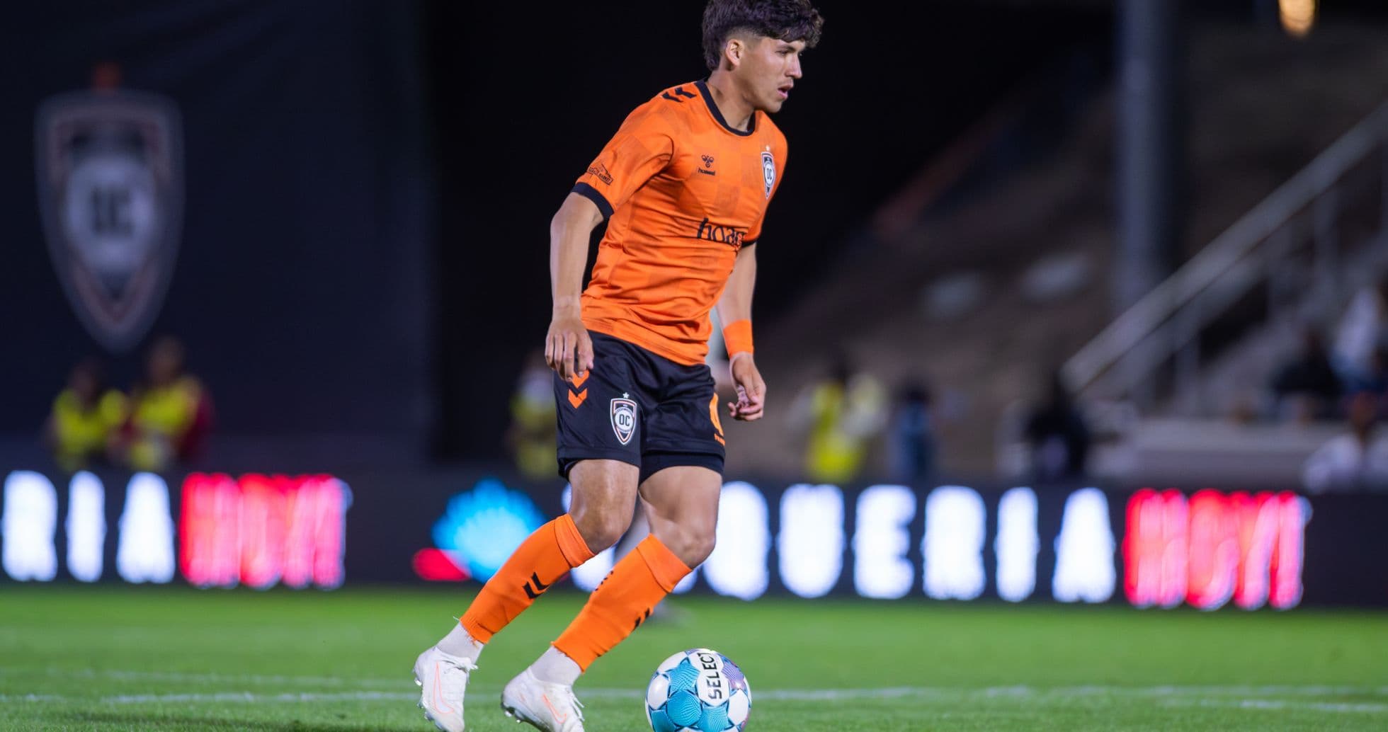 Player from Orange County SC during match